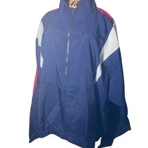 Reebok Women's 2X NWT Red White and Blue Windbreaker